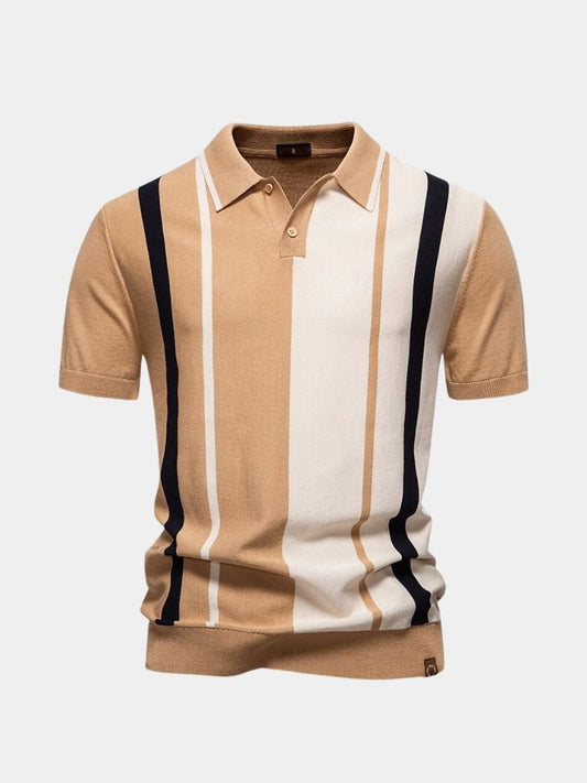 Retro Stripe Polo – Manly Man