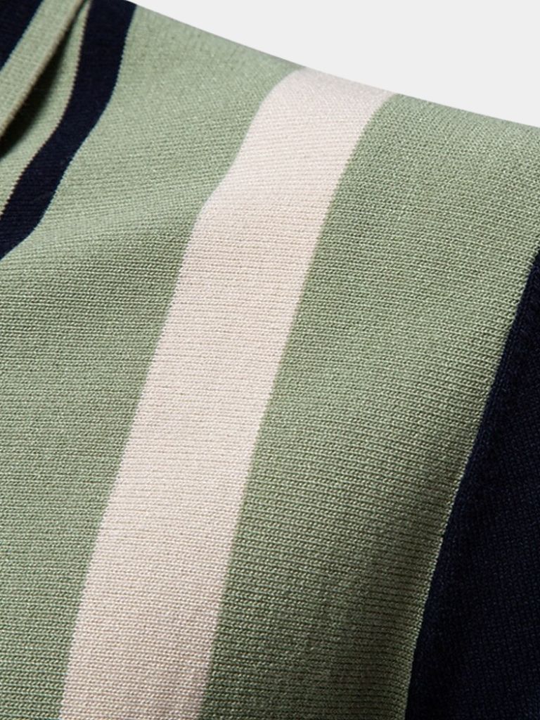 Retro Stripe Polo – Manly Man
