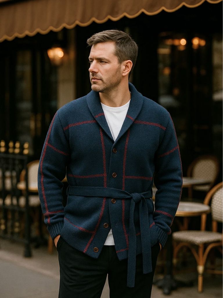 Rome Belted Sweater Coat - Manly Man