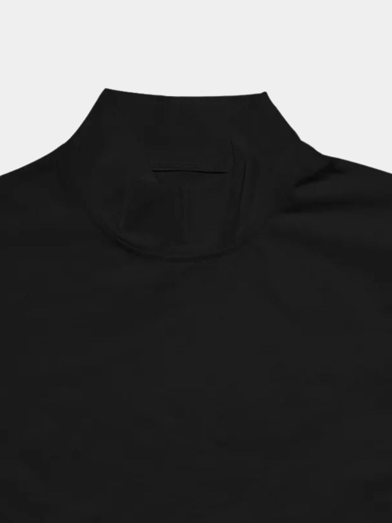 Solid Casual Turtle Neck T-Shirt - Manly Man