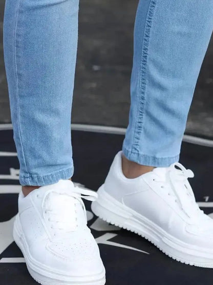 Stretchy Skinny Denim Jeans Trousers - Manly Man