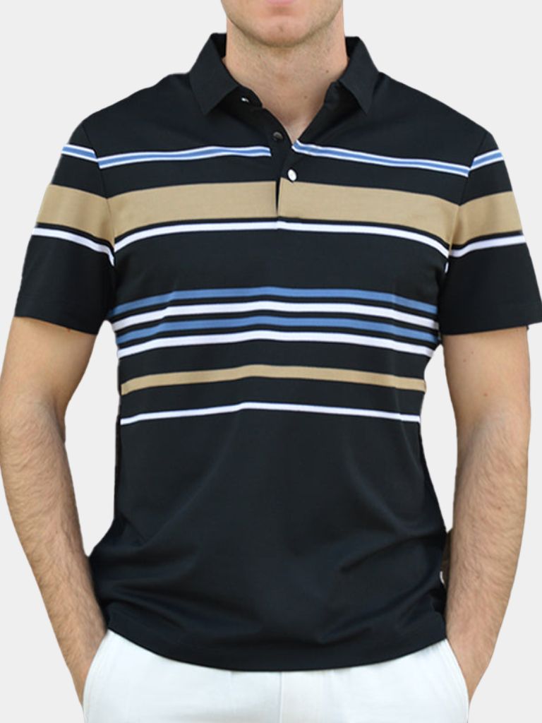 Sunset Stripe Polo – Manly Man