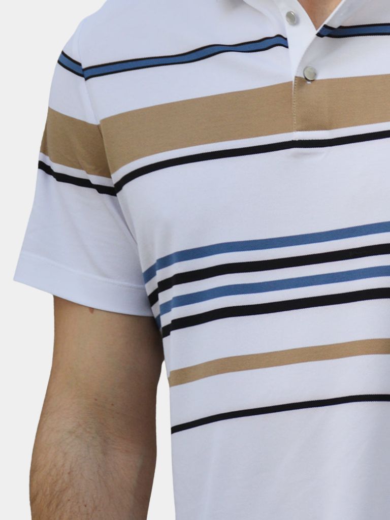 Sunset Stripe Polo – Manly Man