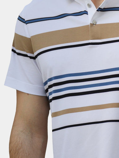 Sunset Stripe Polo – Manly Man