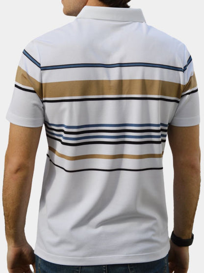Sunset Stripe Polo – Manly Man