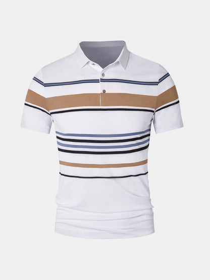 Sunset Stripe Polo – Manly Man