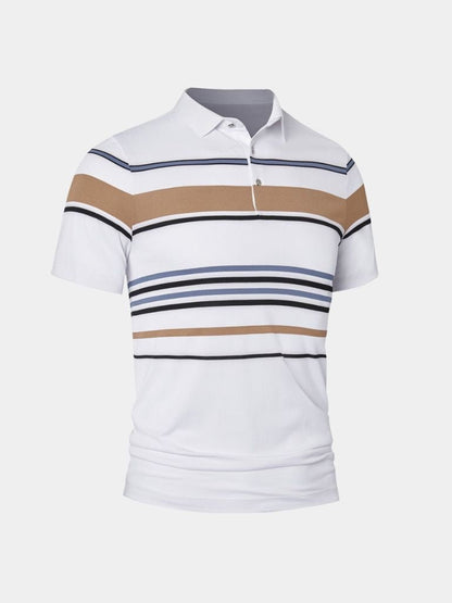 Sunset Stripe Polo – Manly Man