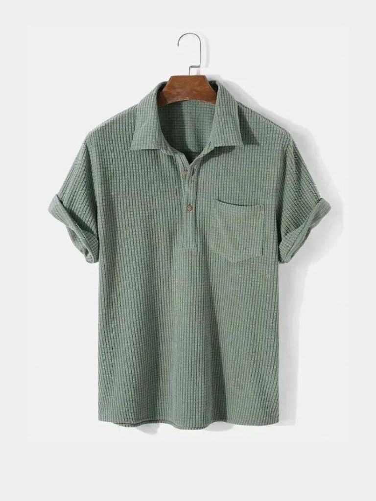 Textured Short Sleeve Shirt - Manly Man