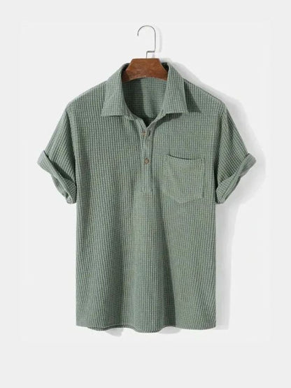 Textured Short Sleeve Shirt - Manly Man