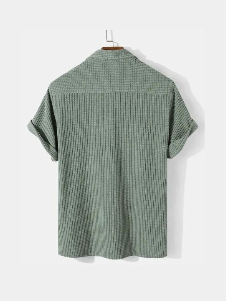 Textured Short Sleeve Shirt - Manly Man