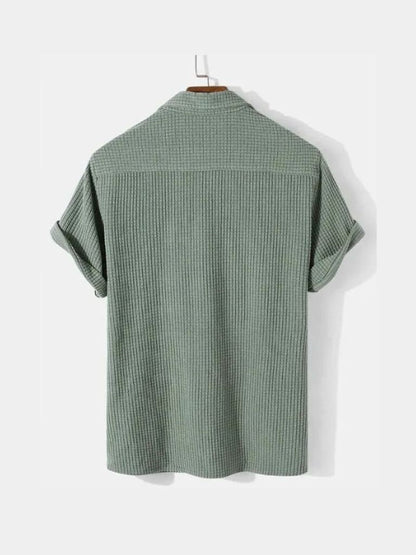 Textured Short Sleeve Shirt - Manly Man