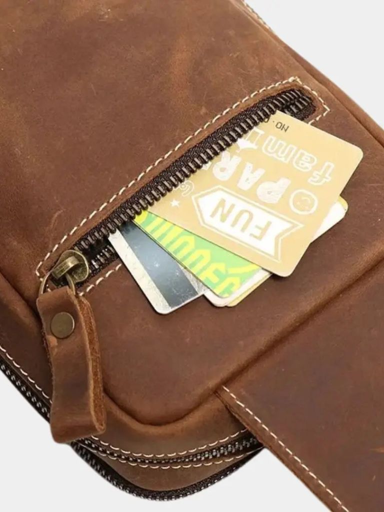 El bolso de cuero Vanguard - Manly Man