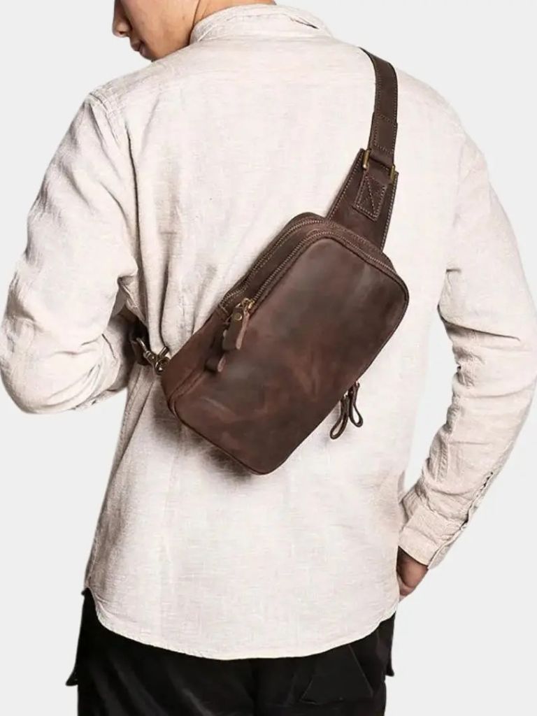 El bolso de cuero Vanguard - Manly Man