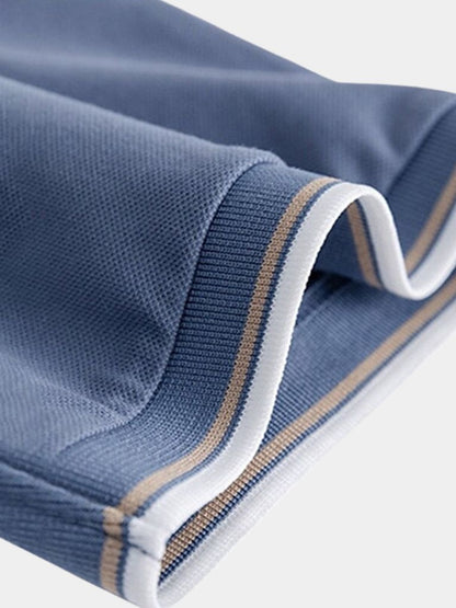 Timeless Black V-Neck Polo - Manly Man