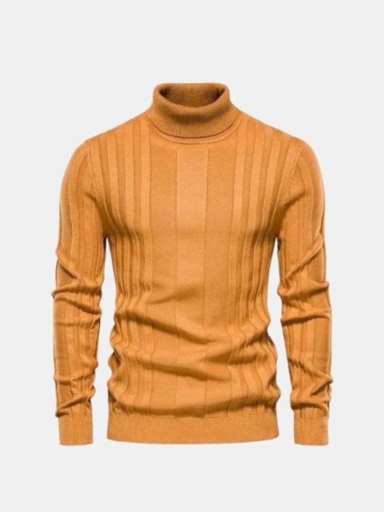 Turtleneck Knitwear Pullover Sweater - Manly Man