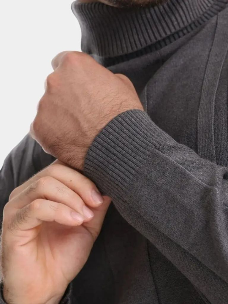 Turtleneck Knitwear Pullover Sweater - Manly Man