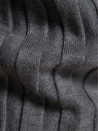 Turtleneck Knitwear Pullover Sweater - Manly Man