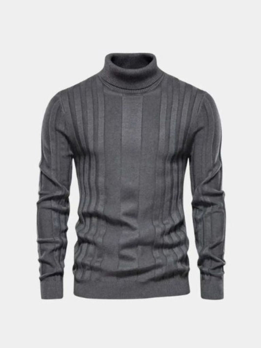 Turtleneck Knitwear Pullover Sweater - Manly Man