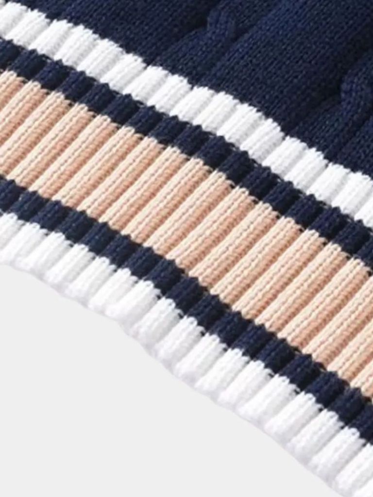 Chaleco de punto elegante con cuello en V - Manly Man