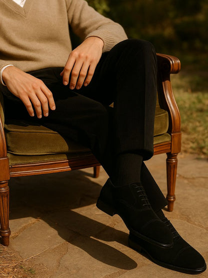 Zapatos Derby Monarch de terciopelo - Manly Man