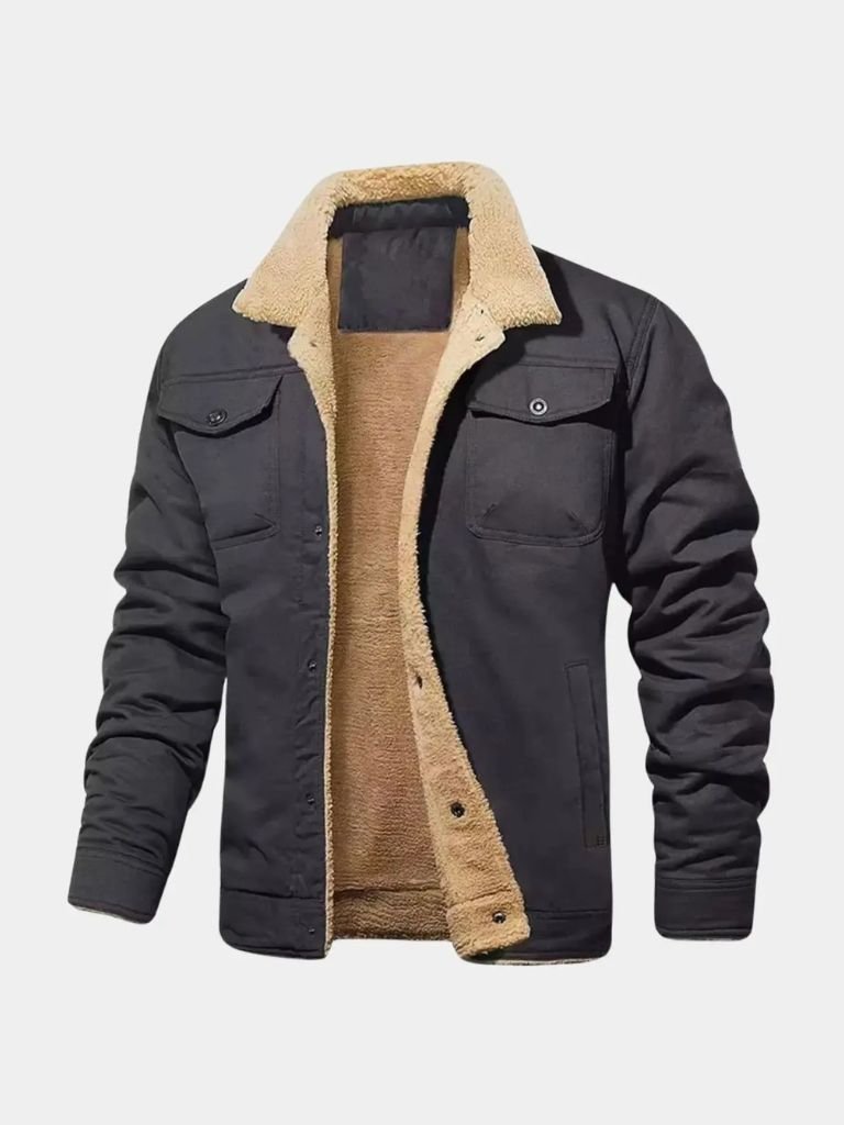 Vintage Fleece Bomber Jacket - Manly Man