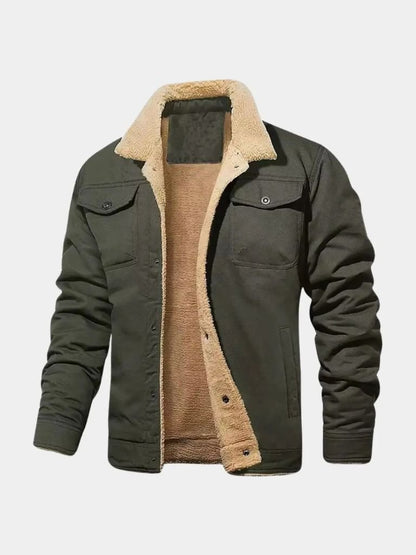 Vintage Fleece Bomber Jacket - Manly Man