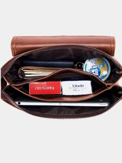 Bolso de hombro de cuero vintage - Manly Man