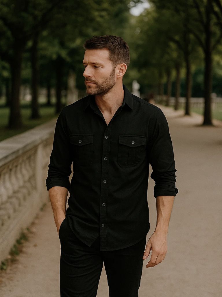 Vintage Long Sleeve Shirt - Manly Man