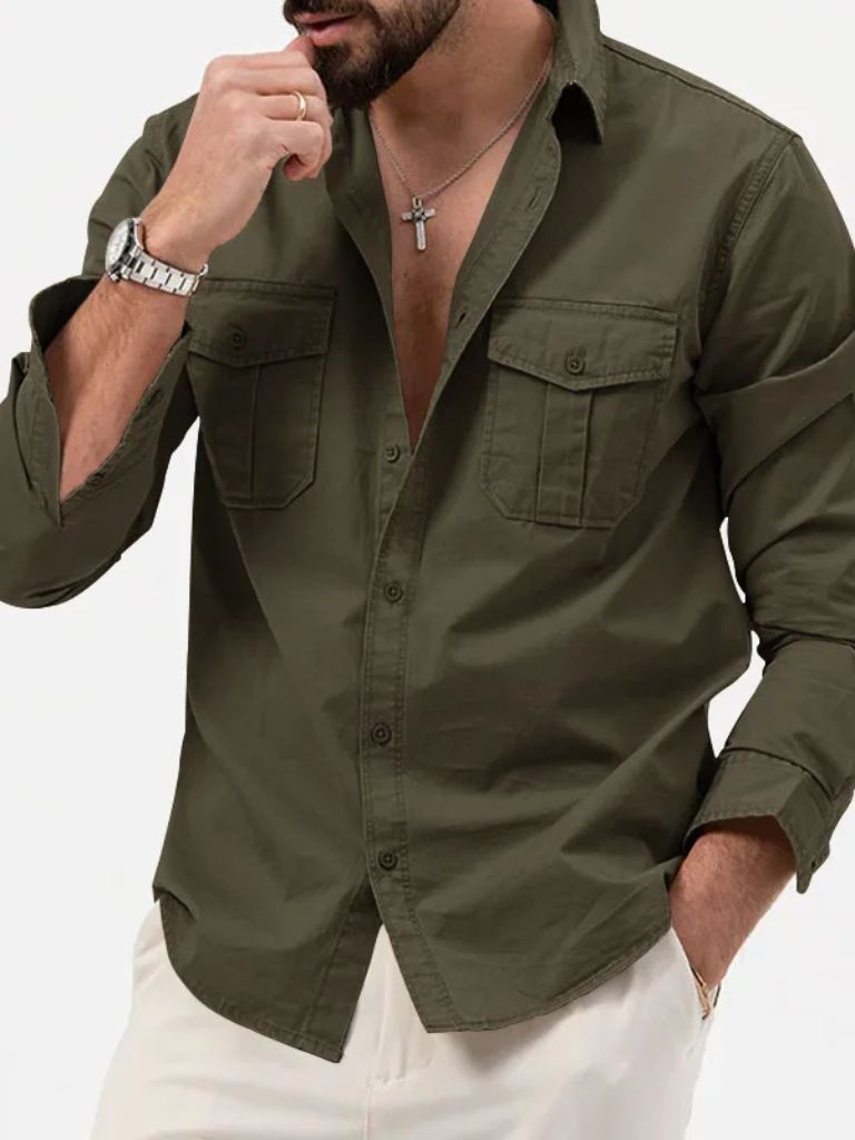 Vintage Long Sleeve Shirt - Manly Man
