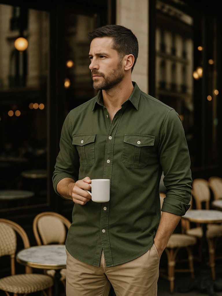 Vintage Long Sleeve Shirt - Manly Man