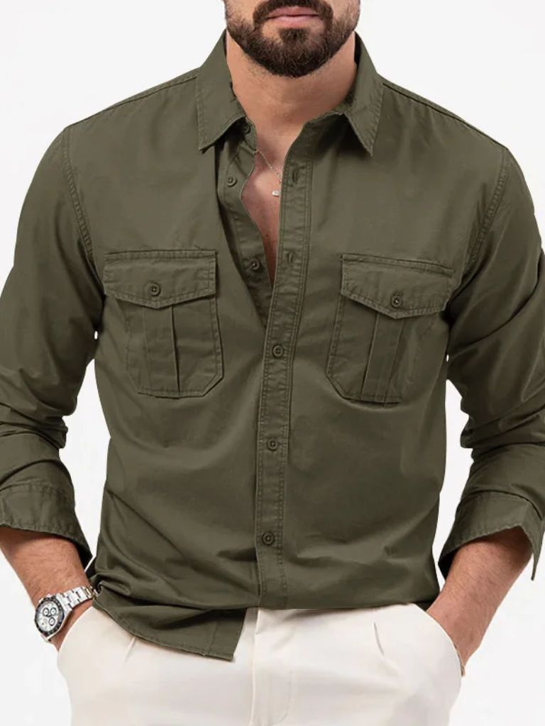 Vintage Long Sleeve Shirt - Manly Man