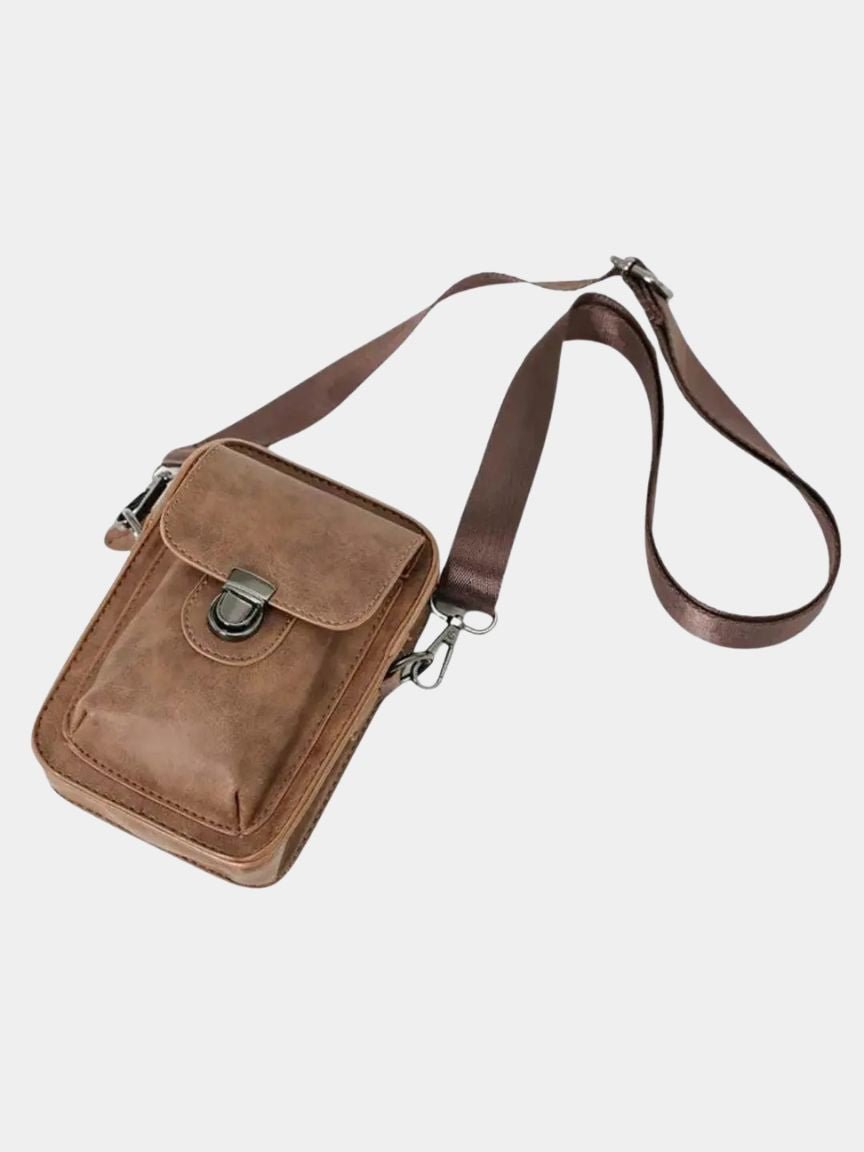 Bolso bandolera vintage de piel mini - Manly Man