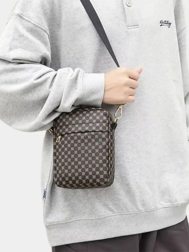 Mini bolso de hombro con estampado vintage - Manly Man