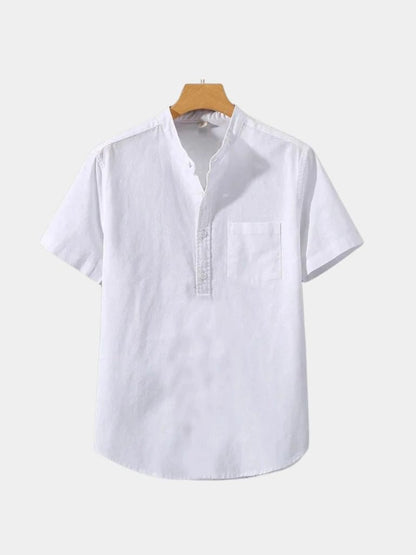 Camiseta de lino Wellspring blanca – Manly Man
